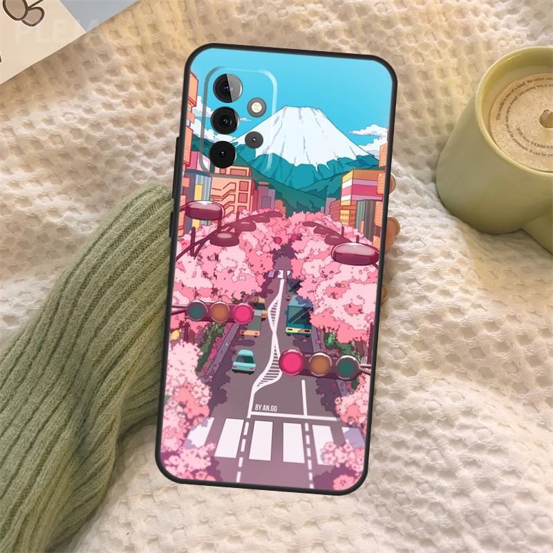 Tokyo Sakura cherry blossom Case For Samsung Galaxy A06 A26 A16 A56 A36 A05 A22 A32 A52 A54 A34 A14 A55 A15 A53 A33 A35
