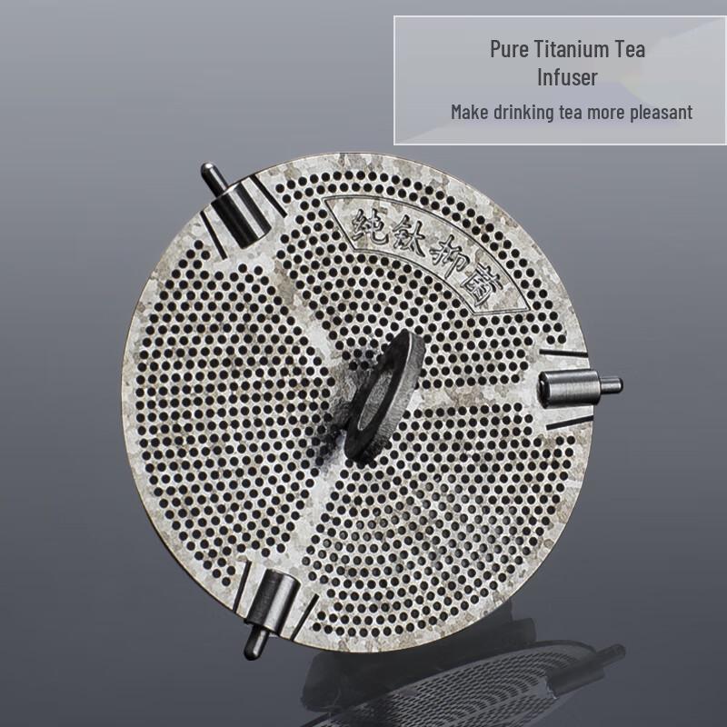 Shui Yisheng Business Double-Layer Titanium Glass Tea Cup