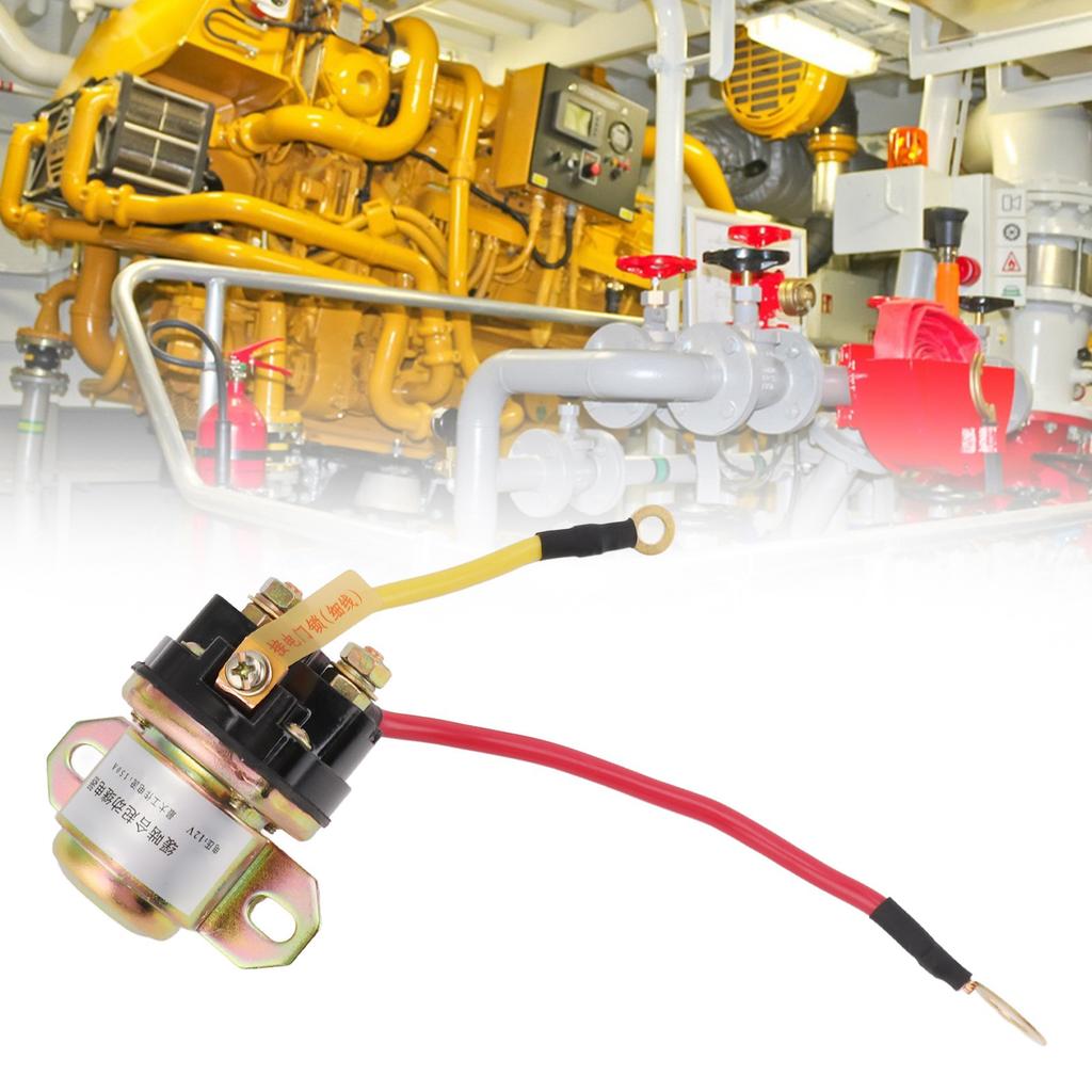 Motor Starter Relay 12V 150A High Power Copper ABS Deceleration Motor Relay for Car Boat Alternators