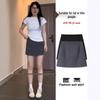 Gray Suit Midi Skirt: New 2025 Petite A-Line High Waist Bodycon Skirt for Women - Plus Size, Autumn/Winter Collection