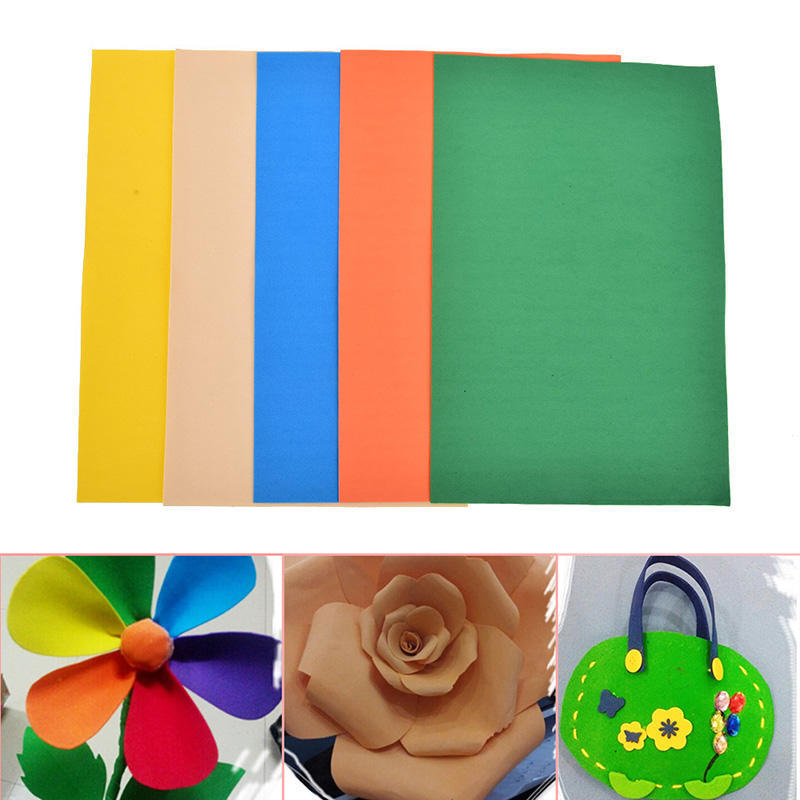 10Pcs/Pack EVA Foam Sheets Handmade Paper Fun Kids Craft Gift 260X185X2Mm