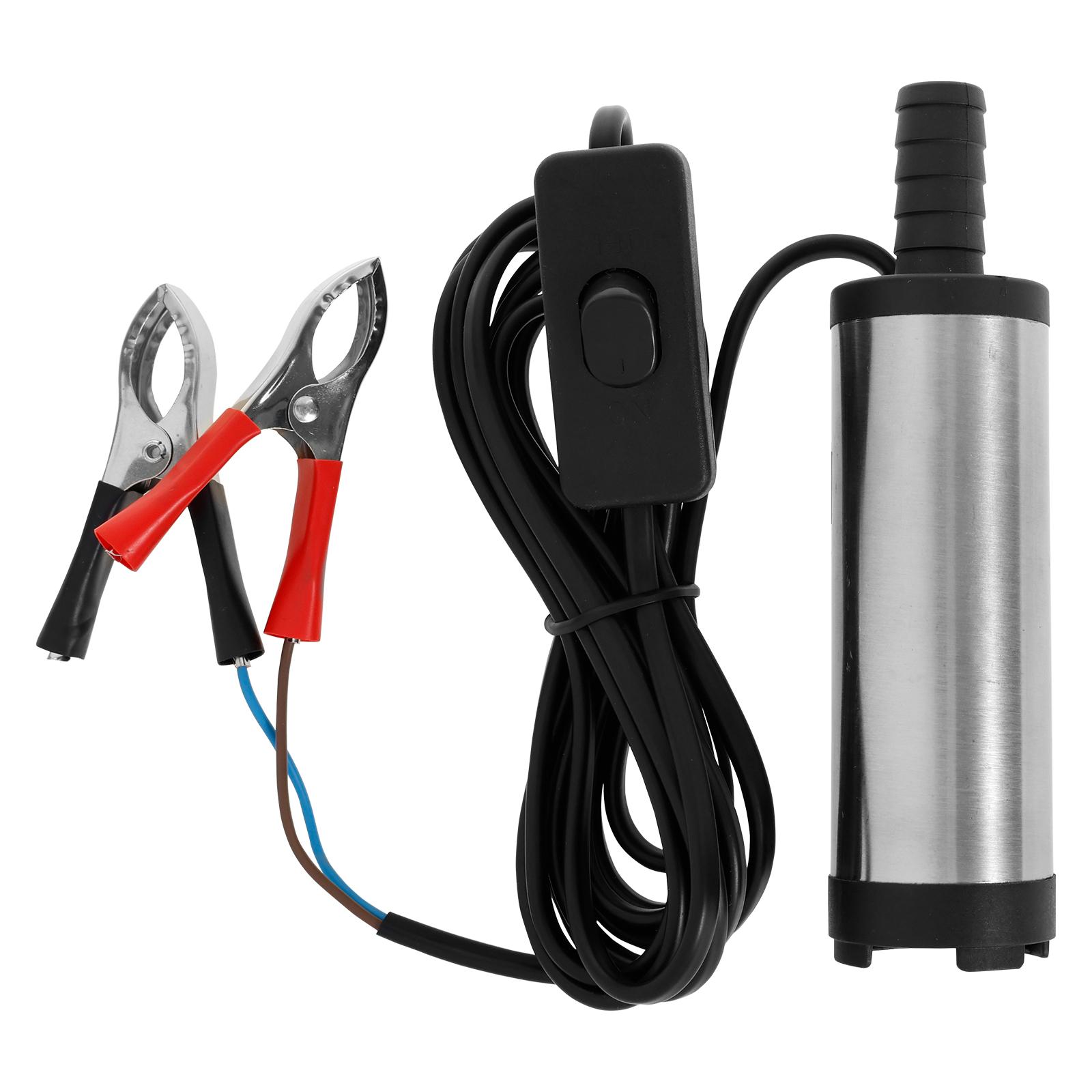 

Перекачивающий насос из нержавеющей стали 12 В Водяной насос Погружной насос для автомобиля Дизельное масло Мазут Вода Топливо Перекачивающий насос с фильтром 12V