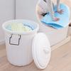 Iris Ohyama Trash Can Soft Pail 45L White PE-45L