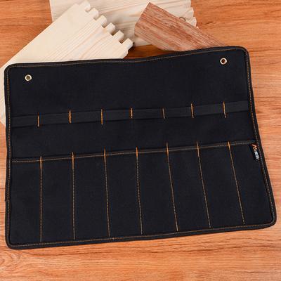 Chisel Carrying Case Canvas Pocket Tool Roll Holder Wrench Pouch Organizer