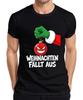 Christmas Falls From Evil Xmas Bauble Green Hand Sarcastic Unisexs Tshirt