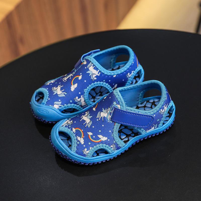 Nuovi Sandali Estivi da Spiaggia per Bambini Ragazzi Scarpe per Bambini Punta Chiusa Sandali Sportivi per Bambini Ragazze Taglia EU 21-32