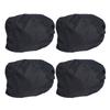 4 STÜCKE Auto Rückspiegel Schutzhülle 190T Polyester Taft Wasserhahn Frostschutzhülle Schwarz