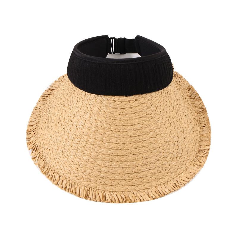 Straw Hat Women's Summer Raffia Empty Top Headband Sun Protection Outdoor Travel Fashion Sun Hat Sales