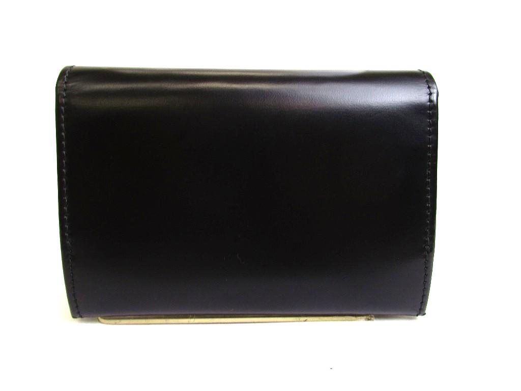 Authentic Cartier Pasha De Cartier Black Leather Siver H/W Card Holder #b100  Seller Refurbished
