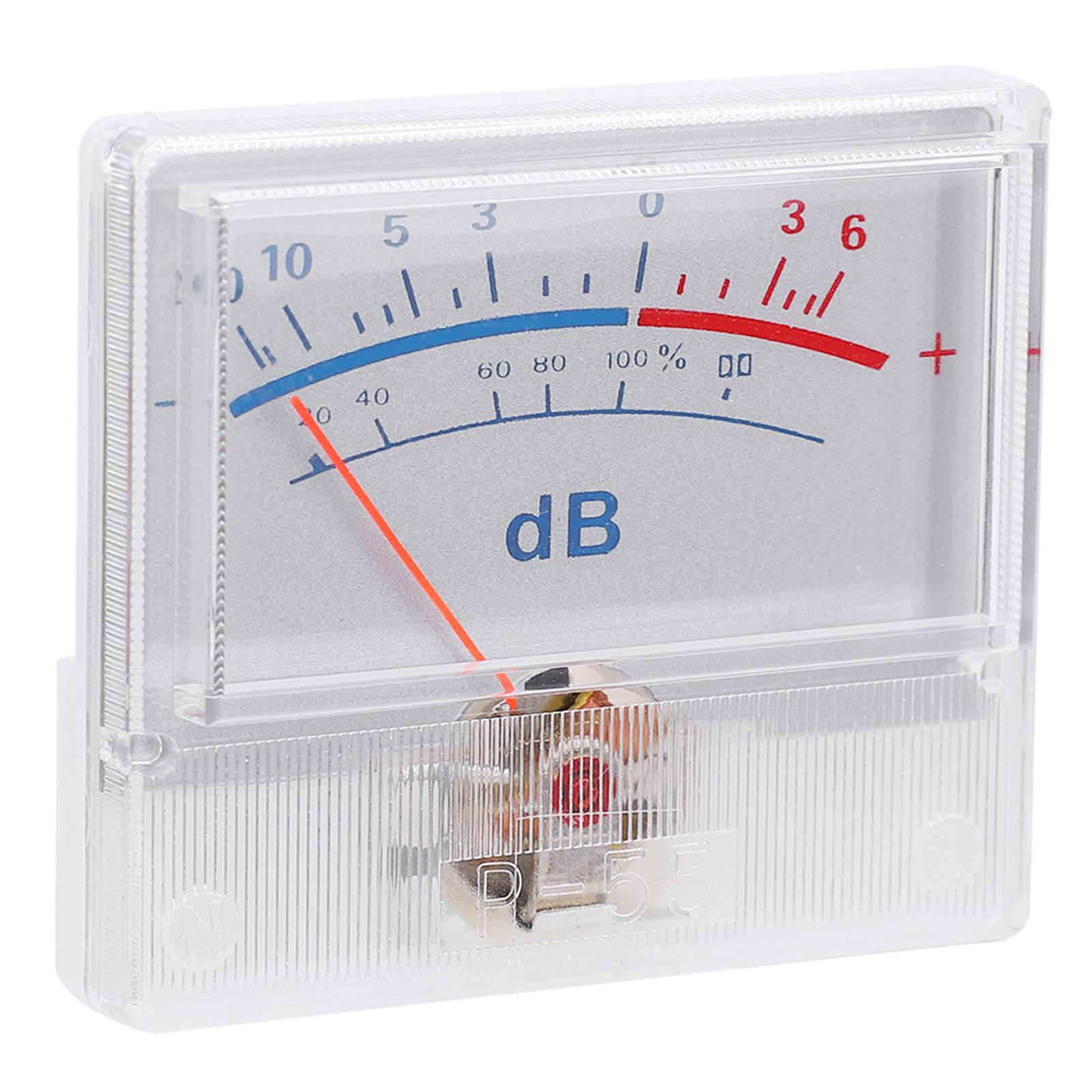 

P558688 High Accuracy VU Meter Connector 20 +6db Підсилювач потужності DB Meter with Pointer Dial