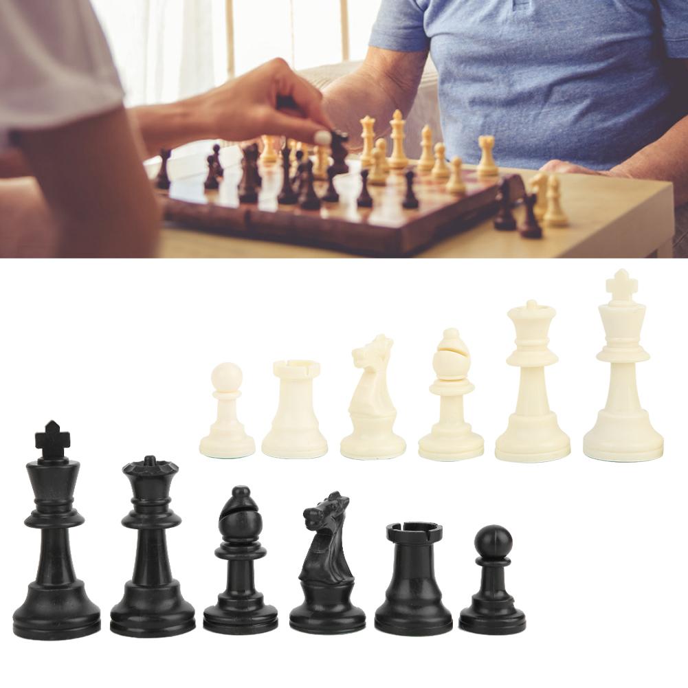 Plastic International Chess Pieces Intellectual Educational Game for Children AdultsChess Pieces