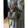 Lychee Pattern Hand Carrying Bucket Bag Women's New Live Broadcast Explosion High-end Shoulder Messenger Bag