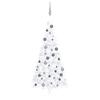 VidaXL Artificial Christmas Half Tree with LEDs and Balls White 240 Cm 3077658