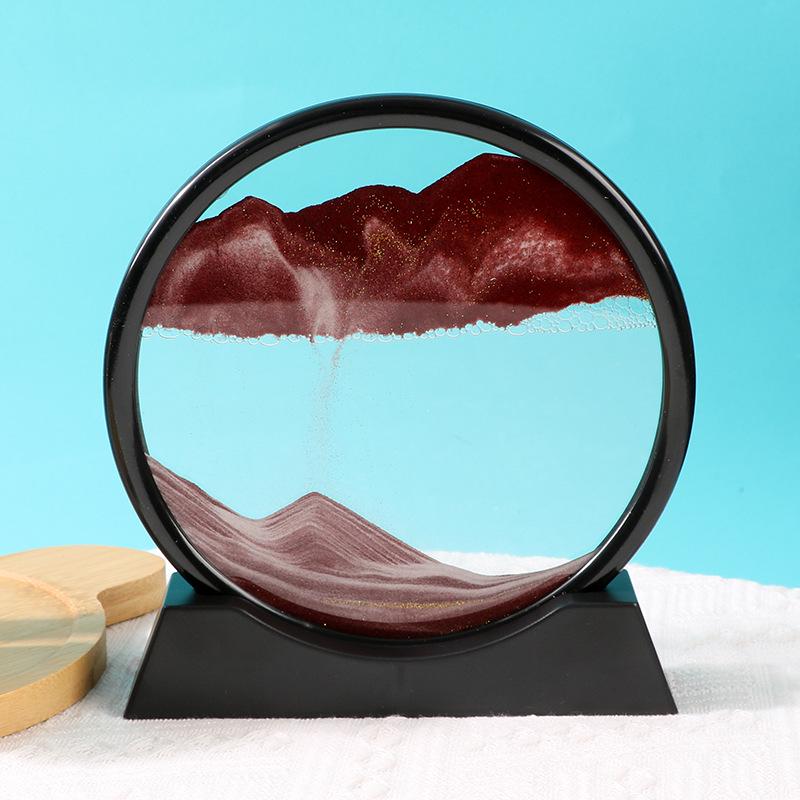 Quicksand Hourglass Ornament: Elegant Living Room, TV Cabinet, or Office Décor – Light Luxury Gift.
