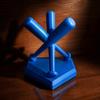 Three Baseball Bats Shaped Mini Baseball Stand Holder PLA Baseball Support Bracket  Sports Lover