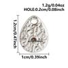 6pcs Fashion Pendant Alien Spaceship Moon Stainless Steel Charms For Jewelry Making Bag Kychain Charm DIY Necklace Earrings Bulk