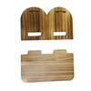 Wall Mounted Boho Wooden Shelves Rainbow Design Threaded Multi-Layer Arched Wall Shelves Floating Geometric