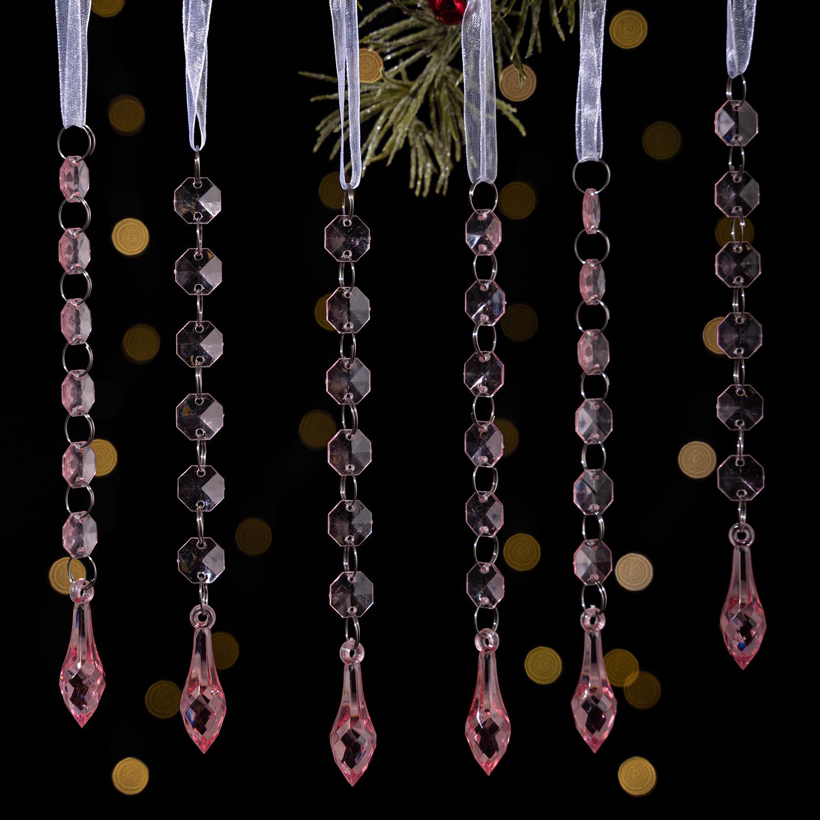 

Haobei Acrylic Icicle & Snowflake Christmas Ornaments