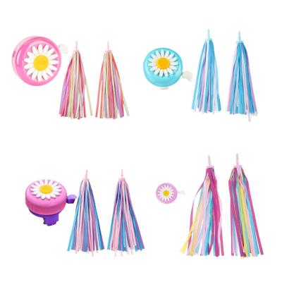 Campanelli e Nastri per Biciclette da Bambino Campanelli per Biciclette per Bambini con Nappe Ornamenti Accessori per Ciclismo Facili da Installare