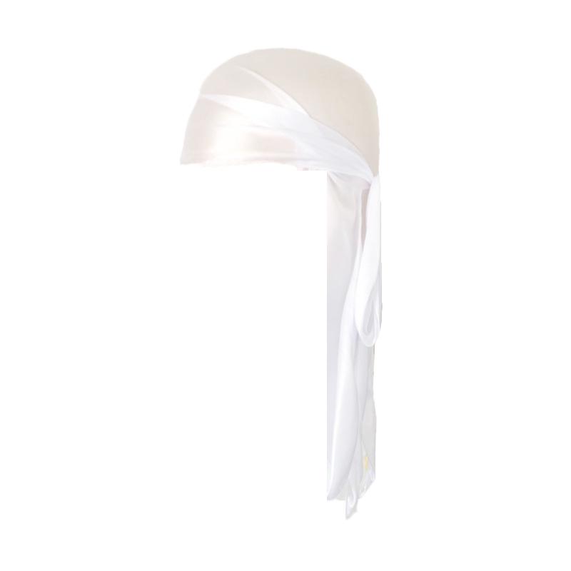 Silk-Style Elastic Knitted Long Tail Headscarf Turban