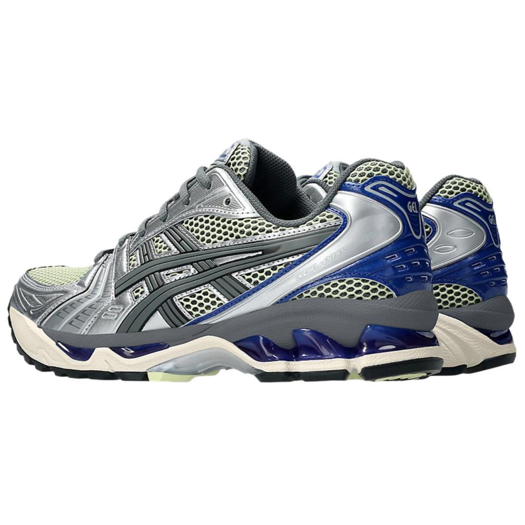 Asics Gel Kayano 14 Soft Yellow Silver Blue Unisex Sneakers 1203A740-750