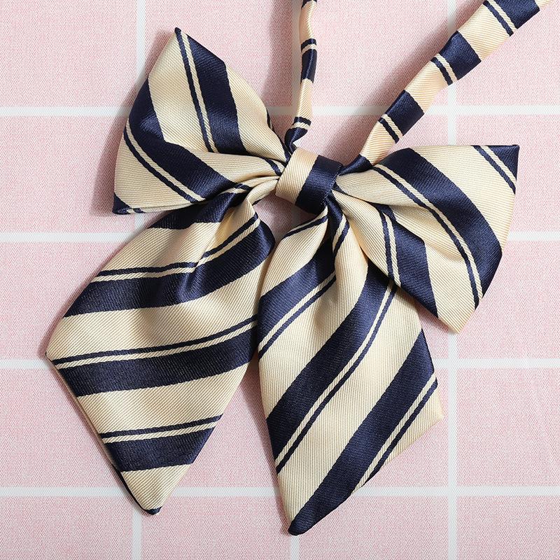 Jk Japanese Plaid Korean Version Of Collar Flower Graduate Female Collar Flower College Wind Streamer Jk Bow Shirt Accessories Sailor Suit