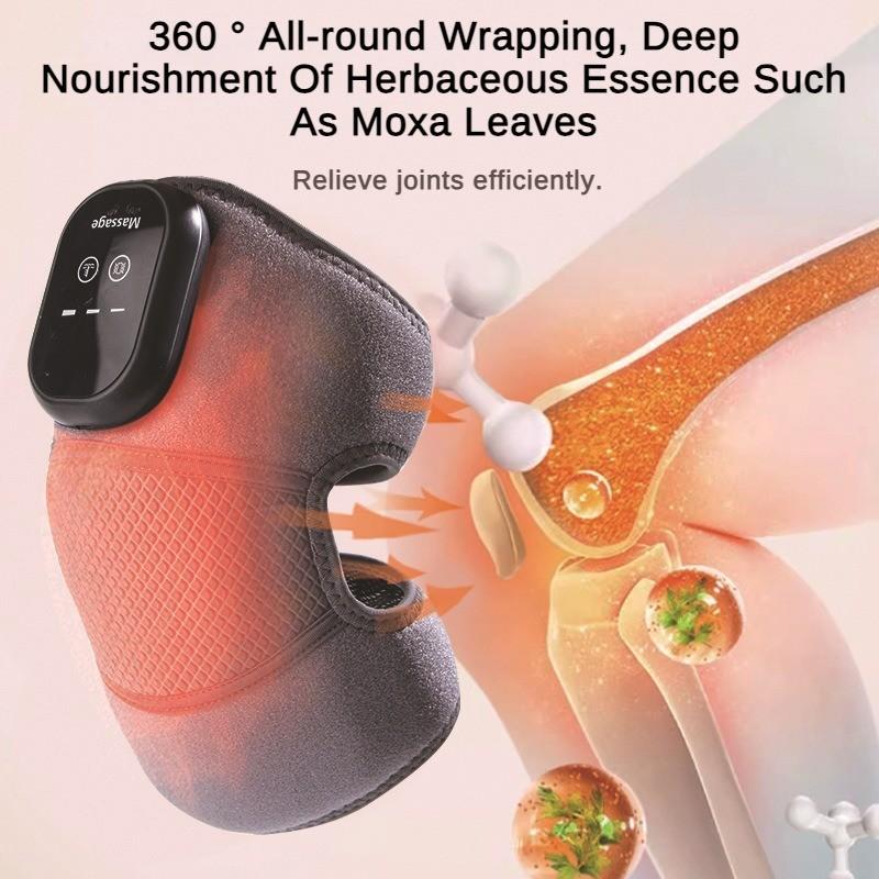 5W Constant Temperature Heating Vibration Massager Knee Joint Hot Compress Therapy Device Household Protable Electric Knee Protection Instrument