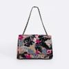 Embroidery sequined shoulder bag summer new niche woven straw bag high-end large-capacity armpit bag