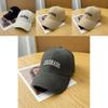 Simple Solid Color Letter Embroidery Women Summer Casual Sunshade Baseball Cap For Casual Outdoors