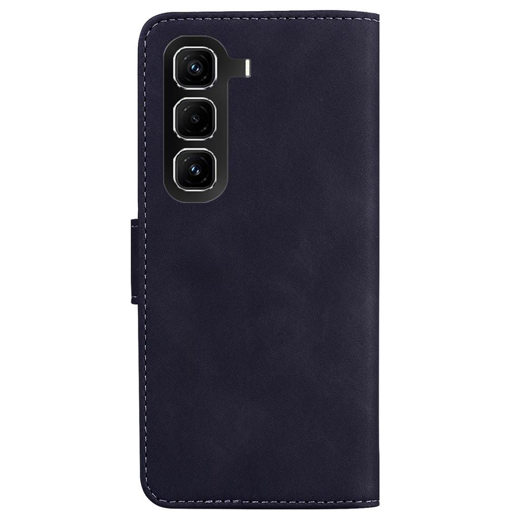 For Infinix Hot 50 Pro 4G Case Solid Color Leather Wallet Phone Cover