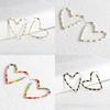 New Fashion Cross-border Creative Heart Drop Earrings Alloy Material
