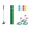 Golf Set Including Putter, Balls, and Training Mat for Various Activities