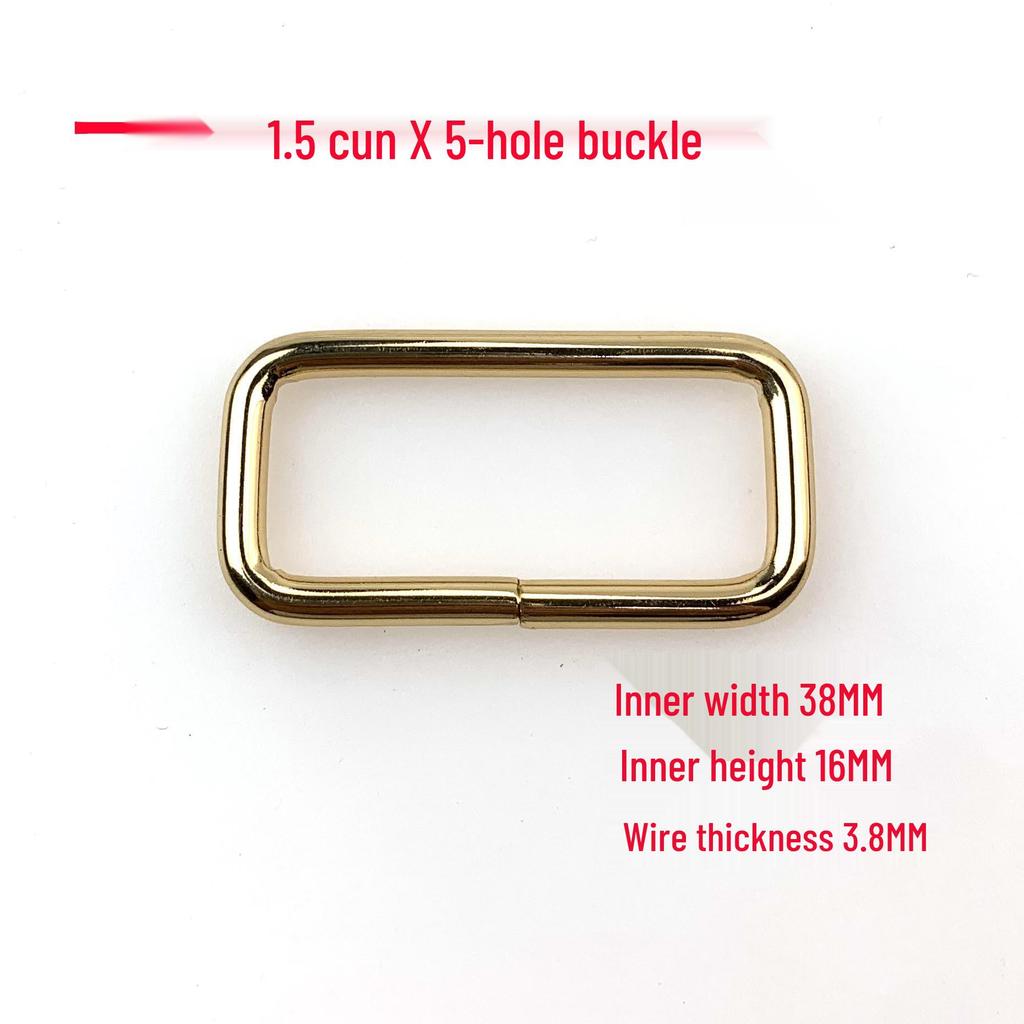 3.8MM Thick Iron Square Ring Buckle for Luggage and Webbing Adjustment