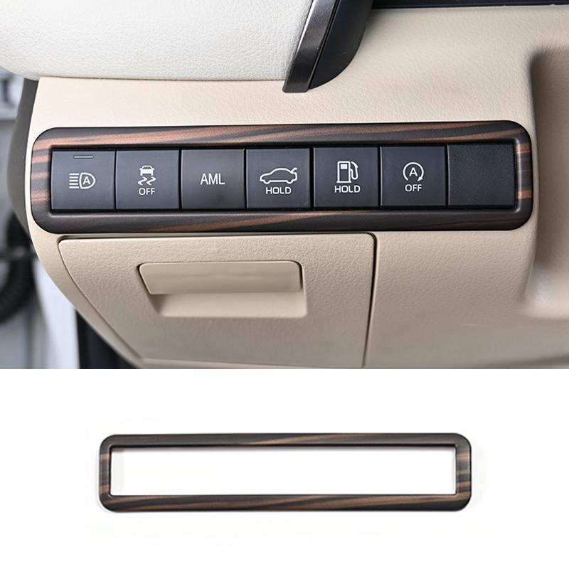 For Toyota Camry   Instrument Console Gear Water Cup Cover Air Vent Trims Car Interior Peach Wood Decoration