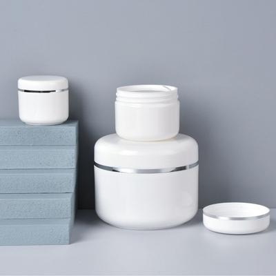 20/30/50/100/150/250ML Refillable Bottles Travel Face Cream Lotion Jar Cosmetic Container White Plastic Empty Makeup Jar Pot