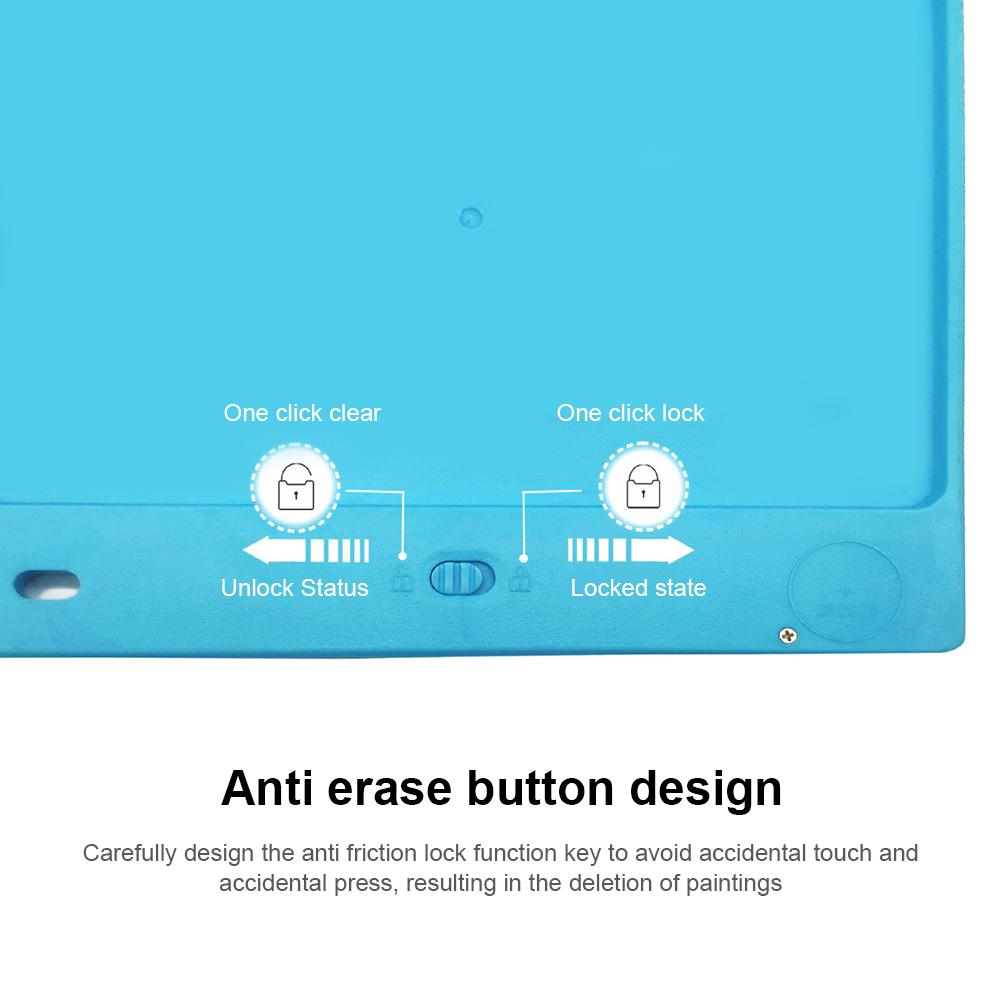 Drawing Tablet Doodle Board No Radiation LCD Writing Tablet Slot Design Daily Messages Tablet No Blue Light for Business Records