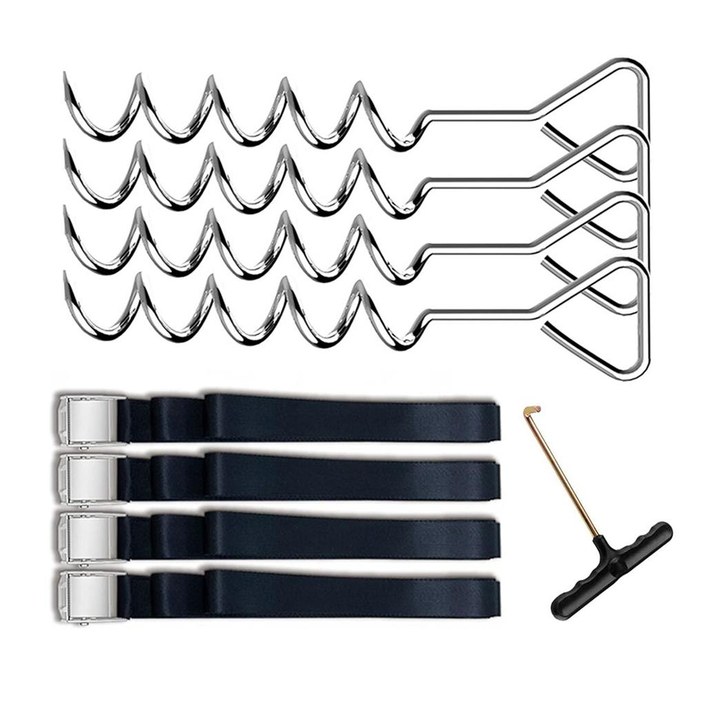4Pcs Tent Stake Anchors Trampoline Ground Stake Tie Down Spirals Ground Anchors for Trampolines Swings Garden Enduring