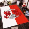 Leyton Orient Red Dragon Emblem Rug Non-slip Rug Suitable for Living Room and Bedroom Sofas