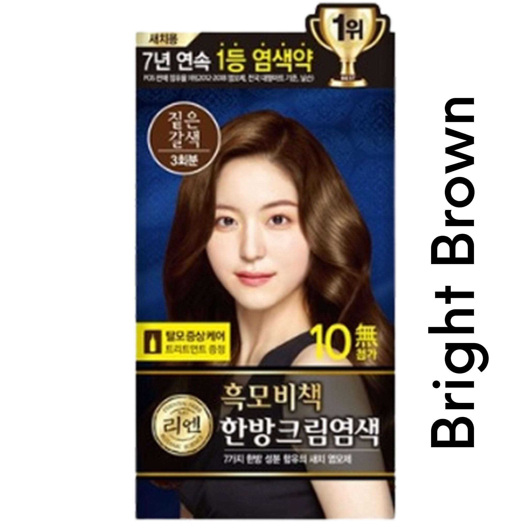 

[LG] ReEn K-Beauty Heukmobichaek Oriental Cream Hair Dye / Agent Dye Packs Treatment X 3 (6 кольорів) коричневий