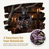 Bat Shaped Bat Hanging Planter Gothic Style Bat Wing Flowerpot  Halloween Decor