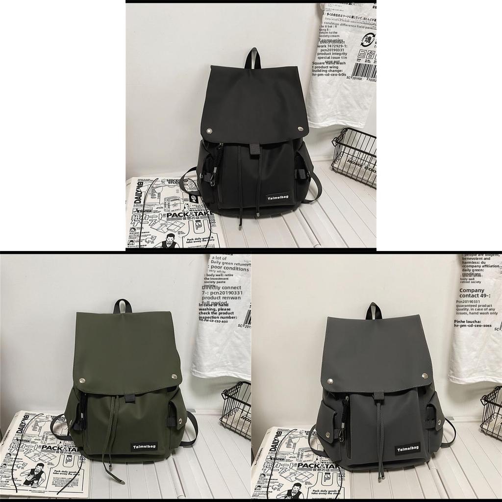 Minimalist Oxford Cloth Backpack For Travel With Feature For Unisex Casual Use
