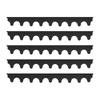 5pcs Kitchen Stove Gap Covers Easy to Clean Cuttable Soft Silicone Oven Gap Fillers for Counter