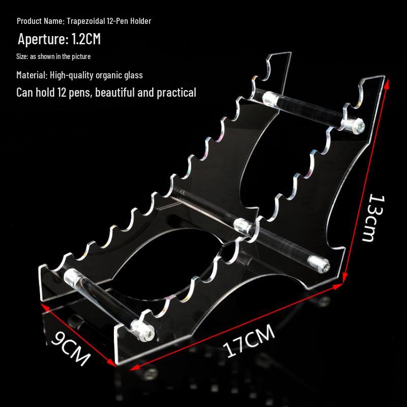 Transparent Acrylic Pen and Pencil Holder Display Rack for Stationery, Eyebrow Pencils, and Children's Hairpins.