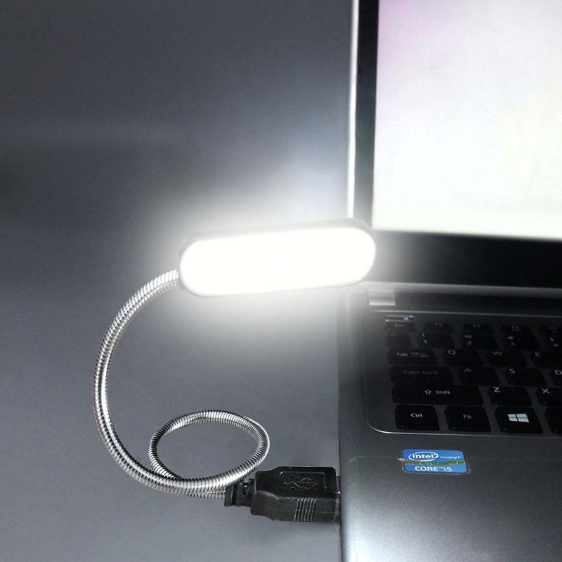 

USB LED Night Light for Laptop - Warm White, Eye Protection, Portable for Home and Study USB Flexible Mini Night Light 6LED синий
