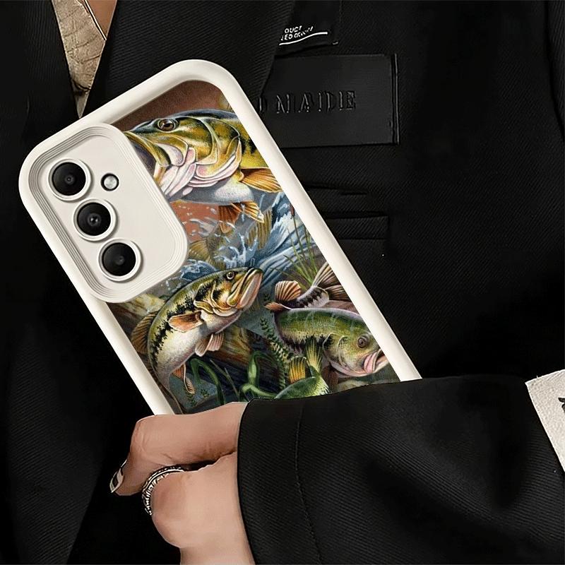 Phone Case for Samsung Galaxy A17 A16 A15 A14 A13 Carp Fish Fishing Rod A56 A36 A26 A55 A35 A25 A54 A34 A24 A53 A33 A23 A07 A06