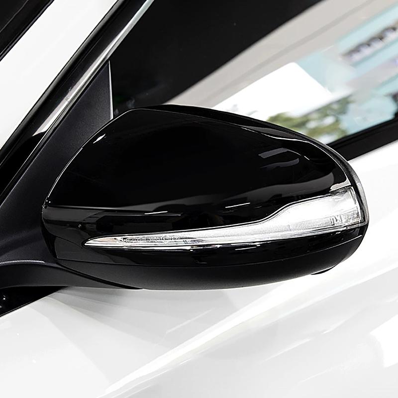 Exterior Door Side Rearview Mirror Cap Cover Stickers For Mercedes Benz C E Class W205 W213 GLC X253 LHD Car Accessories Trim