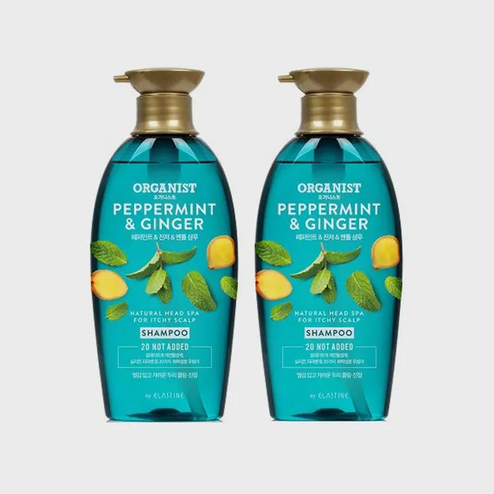 Elastine_Organist Peppermint Cooling Soothing Shampoo 500ml (Vegan) X 2
