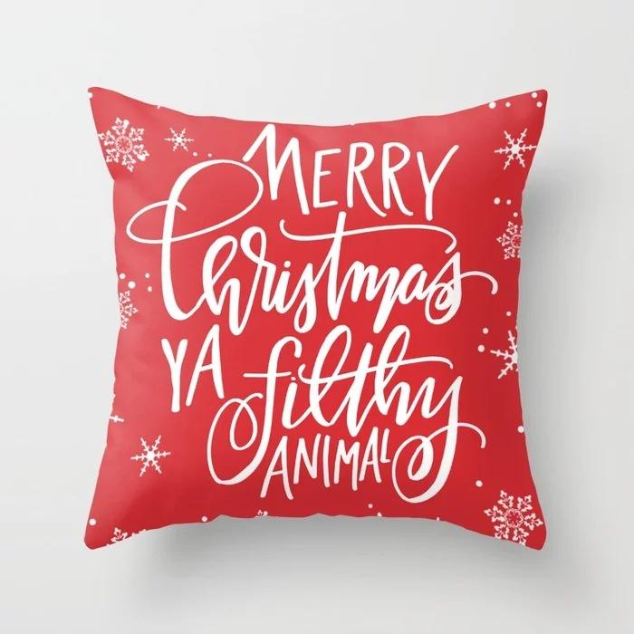 

New Style And Creative Christmas Tree Polyester Pillow Case European And American Fashionable And Simple Home Sofa Bay Window 45*45cm