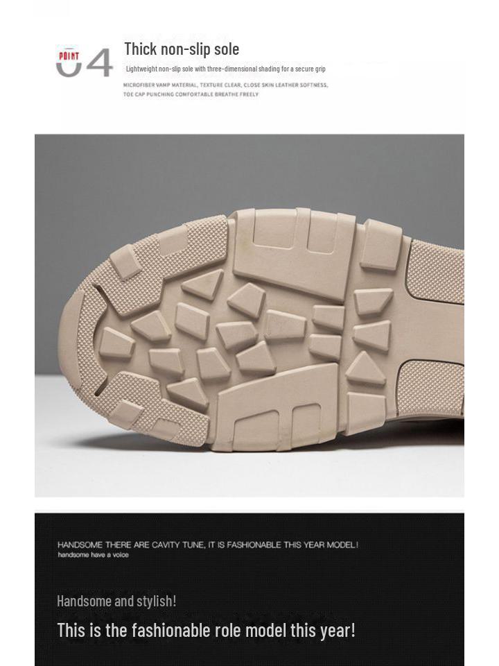 Men's 2023 Trend High Top British Martin Boots - Casual Autumn Fashion Cotton Shoes