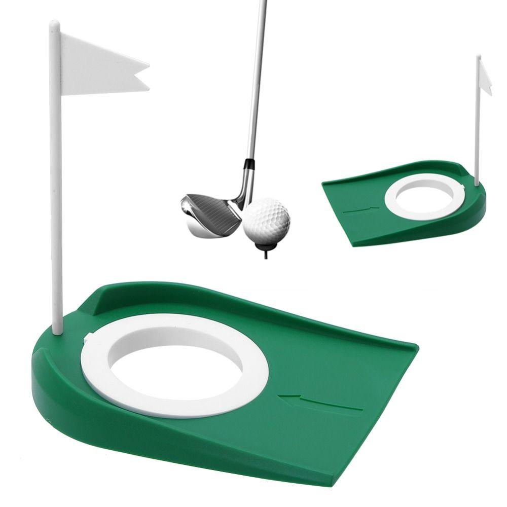 With Flag Golf Putting Cup Portable Design Golf Putting Hole  Outdoor Practice